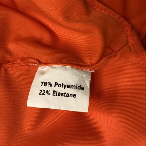 Paper LONDON Colorblock Orange Cream Swimsuit with‎ Wrap Detail Size - Picture 14 of 16